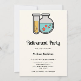 Convites Festa de Teste de Química do Tubo de Ensaio e do F