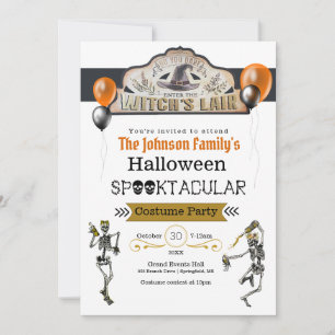 Convites Festa de Testemunhas e Esqueletos de Dança