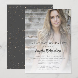 Convites Festa de Tipografia de Script de Graduação