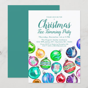 Convites Festa de Trimagem da Árvore de Natal