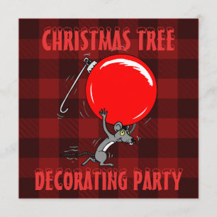 Convites Festa de Trimagem da Árvore de Natal   Rato de Xad