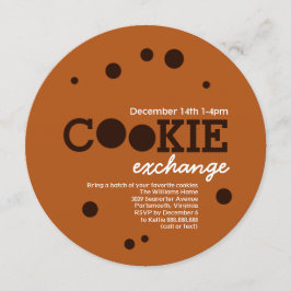 Convites Festa de Troca de Chocolate Chip Cookie