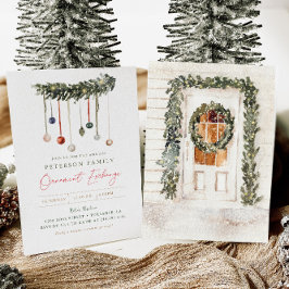 Convites Festa de Troca de Ornamento da Família Natal