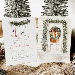 Convites Festa de Troca de Ornamento da Família Natal