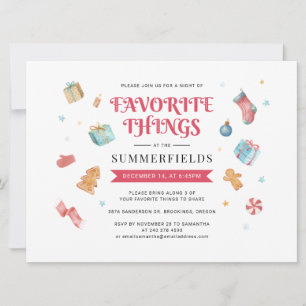 Convites Festa de Troca de Presentes Corporativos de Natal