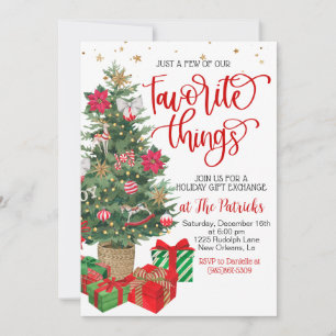 Convites Festa de Troca de Presentes de Natal