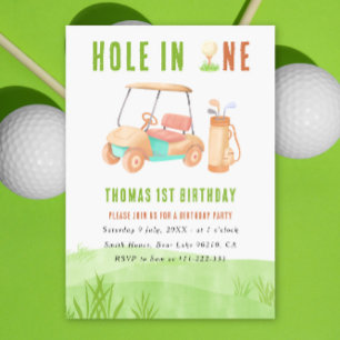 Convites Festa de um ano com Hole In One