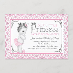 Convites Festa de Um Ano da Pequena Princesa