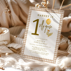 Convites Festa de Um Ano da Silly Goose