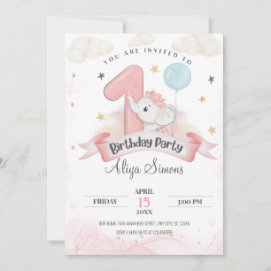 Convites Festa de Um Ano Little Miracle
