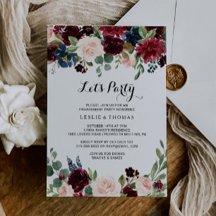 Convites Festa de Vamos de Borgonha Russo do outono