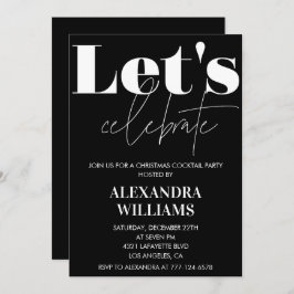 Convites Festa de Vamos do Cocktail no Natal Negro