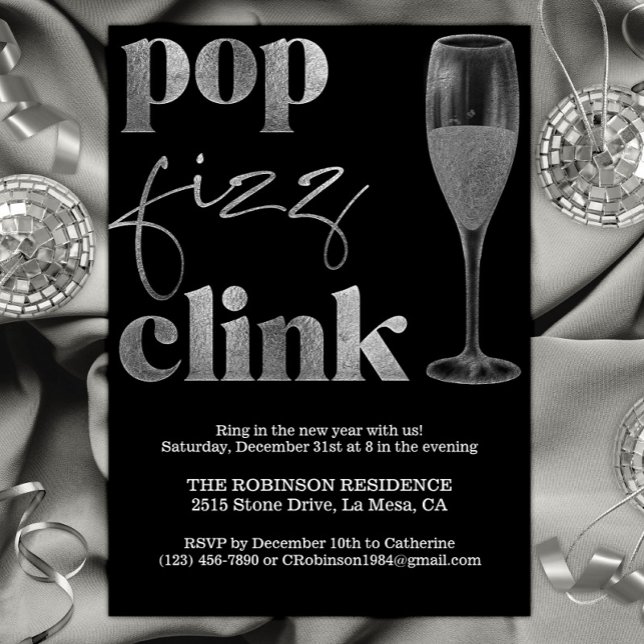 Convites Festa de Véspera de Ano Novo (Criador carregado)