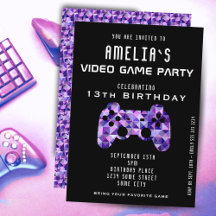 Festa de Videogame Controle Leve de Aniversário de