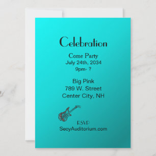 Convites Festa de Violão de Aqua