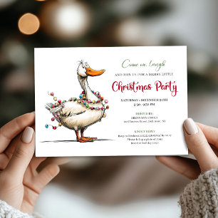 Convites Festa Divertida e Caprichosa do Ganso Bobo de Nata