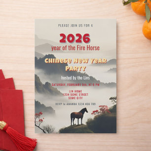 Convites Festa do Ano Novo Chinês de 2026, Ano do Cavalo de