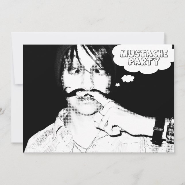 Convites festa do bigode : bigode (Frente)