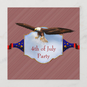 Convites Festa do Dia da Independência 4 de Julho Churrasco