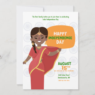 Convites Festa do Dia da Independência da Índia