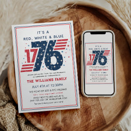 Convites Festa do Dia da Independência em 4 de julho de 177