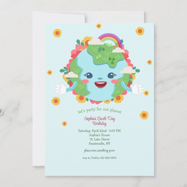 Convites Festa do Dia da Terra (Frente)