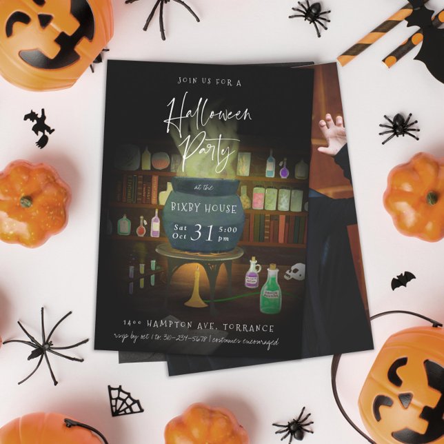 Convites Festa do Dia das Bruxas de Culdron Brewing (Criador carregado)