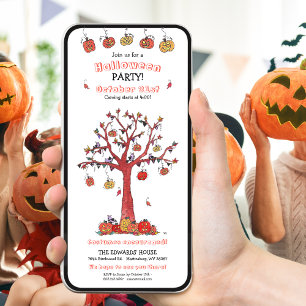 Convites Festa do Dia das Bruxas de Queda Festiva