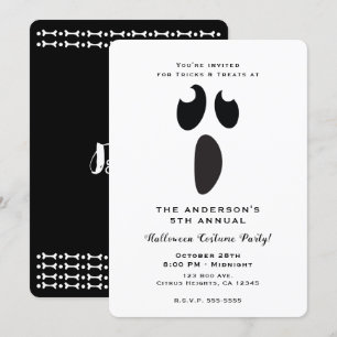 Convites Festa do Dia das Bruxas do Fantasma Tratamento ou 