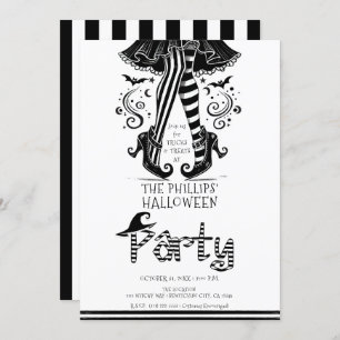 Convites Festa do Dia das Bruxas Negras e Brancas