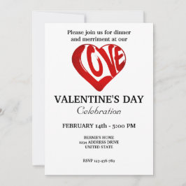 Convites FESTA DO dia de os namorados COM CORAÇÃO RETRO