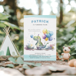 Convites Festa do Dino Cachorro Cáudia Menino Azul Aniversá