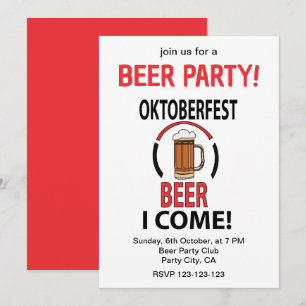 Convites Festa do Festival de Cerveja Oktoberfest Oktoberfe