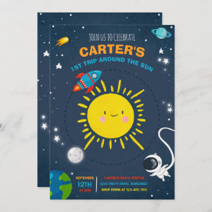 Convites Festa do Foguete do Astronauta da Festa de anivers