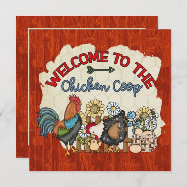 Convites festa do galinheiro (Frente/Verso)