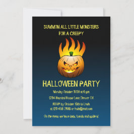 Convites Festa do Halloween Pumpkins