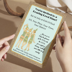 Convites Festa do instagram dos anos 20, festa do Gatsby do