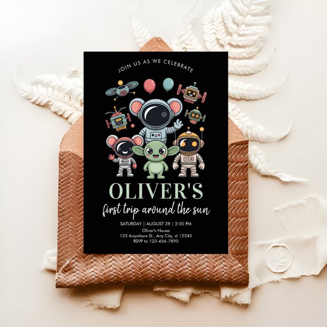Convites Festa do Mascote Astronauta (Criador carregado)