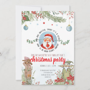 Convites Festa do Papai Noel Secreto – Diversão Natalina na