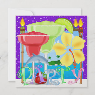 Convites Festa do PARAÍSO / Luau - SRF