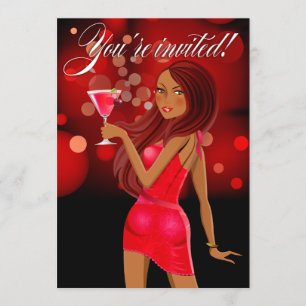 Convites Festa do Partido de Qualquer Propósito vermelho