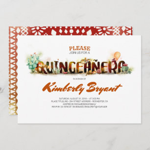 Convites Festa do Partido Mexicano - 15 de aniversário da Q