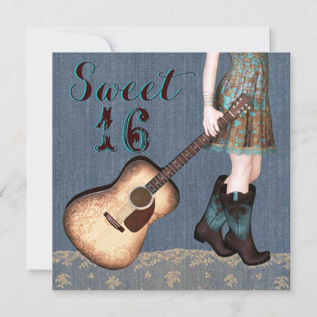 Convites Festa Doce de 16 (Frente)