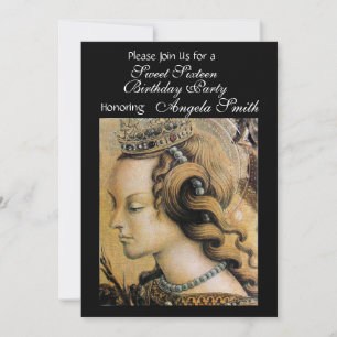 Convites FESTA DOS 16 ANOS DA JOVEM PRINCESA doce black