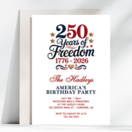 Convites Festa dos 250 Anos da América