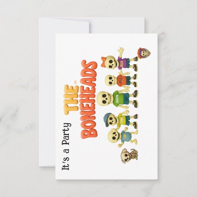 Convites Festa dos Cabeças de Ósseo™ (Frente)