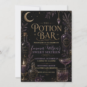Convites Festa dos Dezesseis Anos na Potion Bar