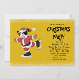 Convites Festa Dourada de Natal, , de derrapagem de gelo