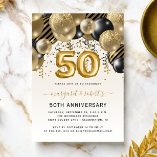 Convites Festa Dourada do Balão Negro, 50 anos