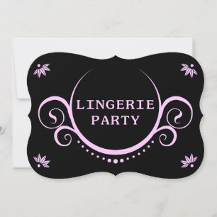 Convites festa elegante da lingerie